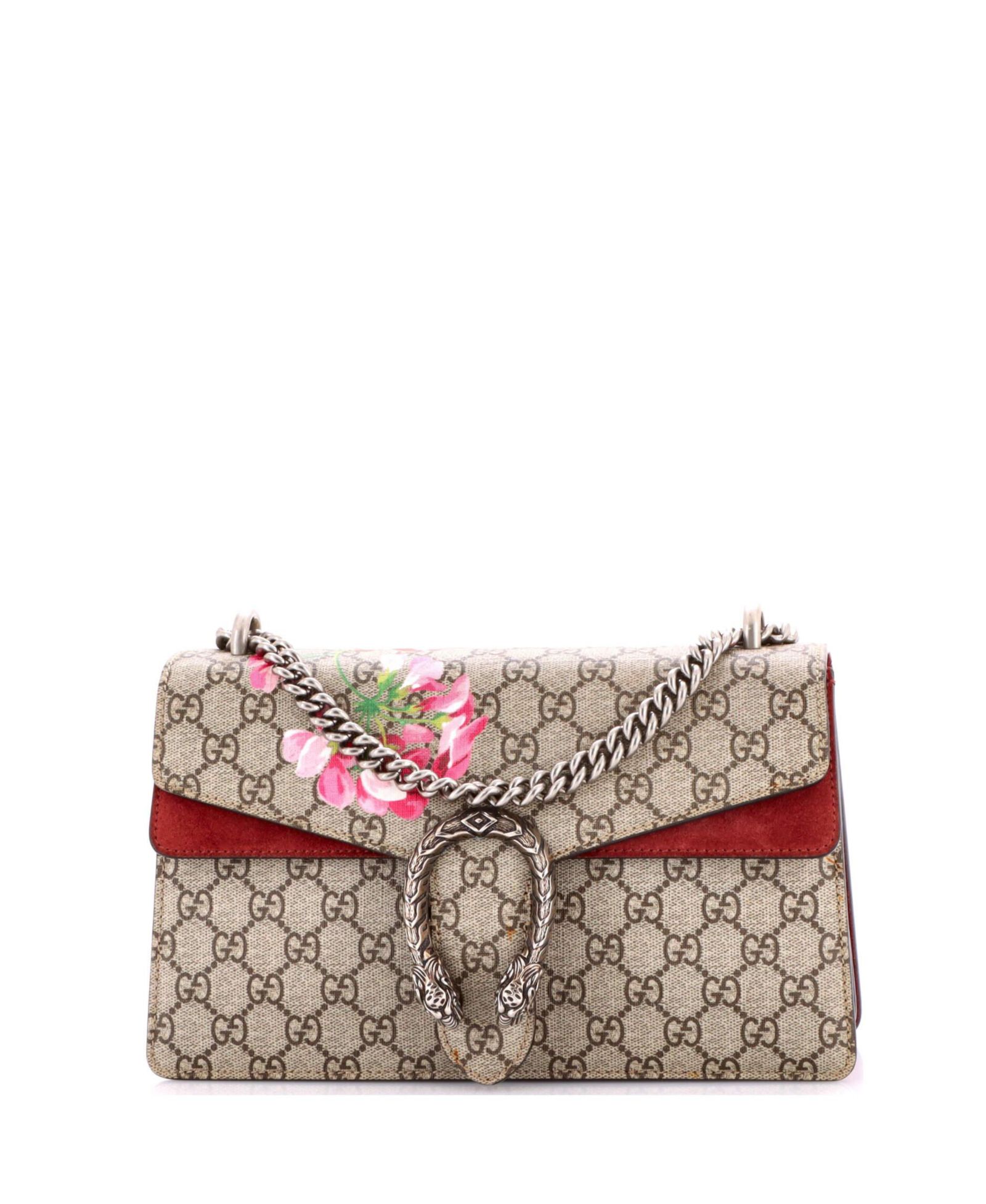 Gucci Dionysus сумка малая, принт Blooms, GG Coated Canvas, б/у