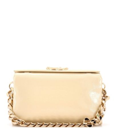 Pre-Owned Gucci Small GG Soft Chain Handle Bag Patent