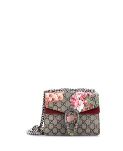 Pre-Owned Gucci Mini Dionysus сумка с принтом Blooms GG из покрытого холста