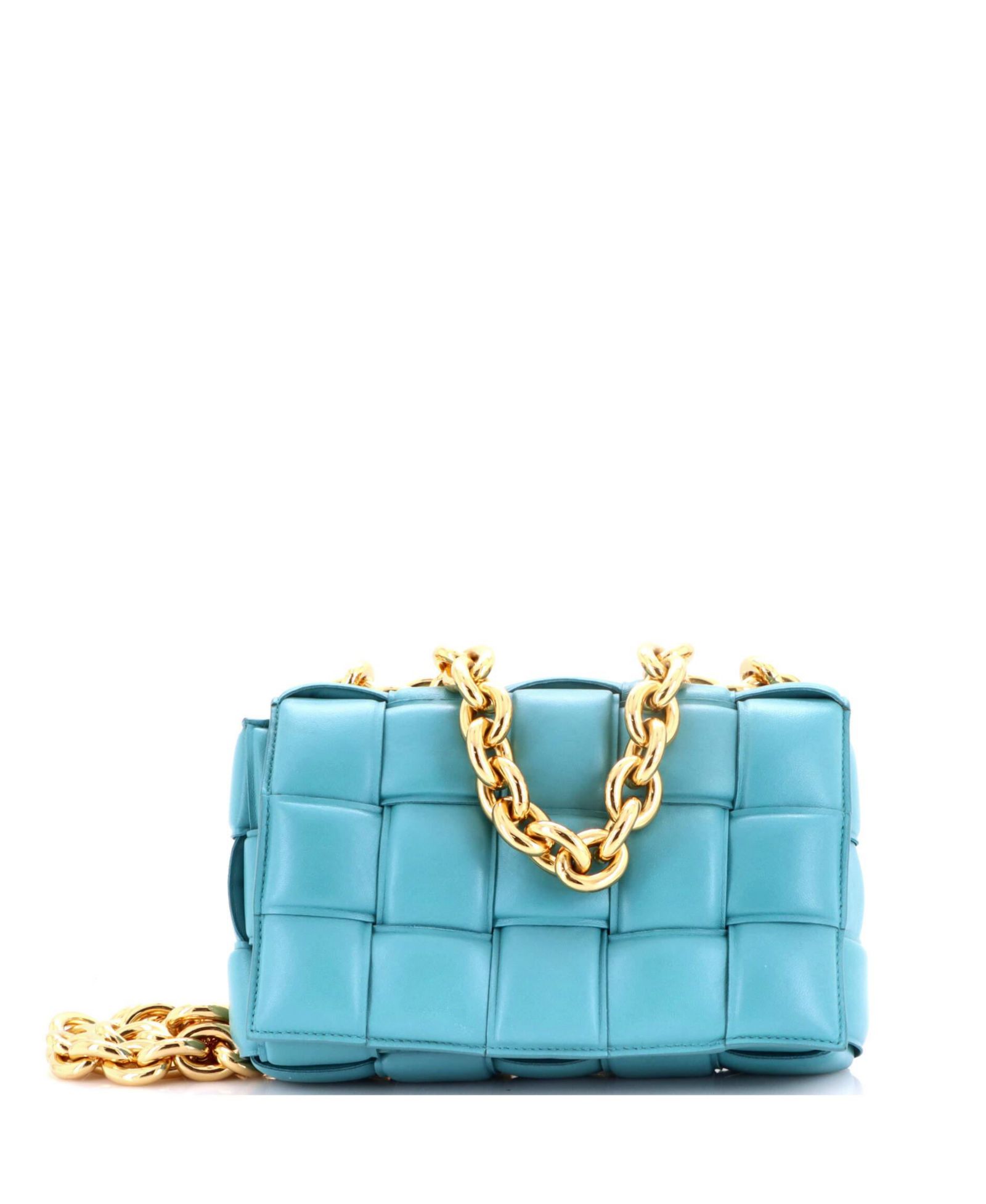 Bottega Veneta Сумка через плечо Cassette Chain Padded Maxi Intrecciato из кожи, б/у