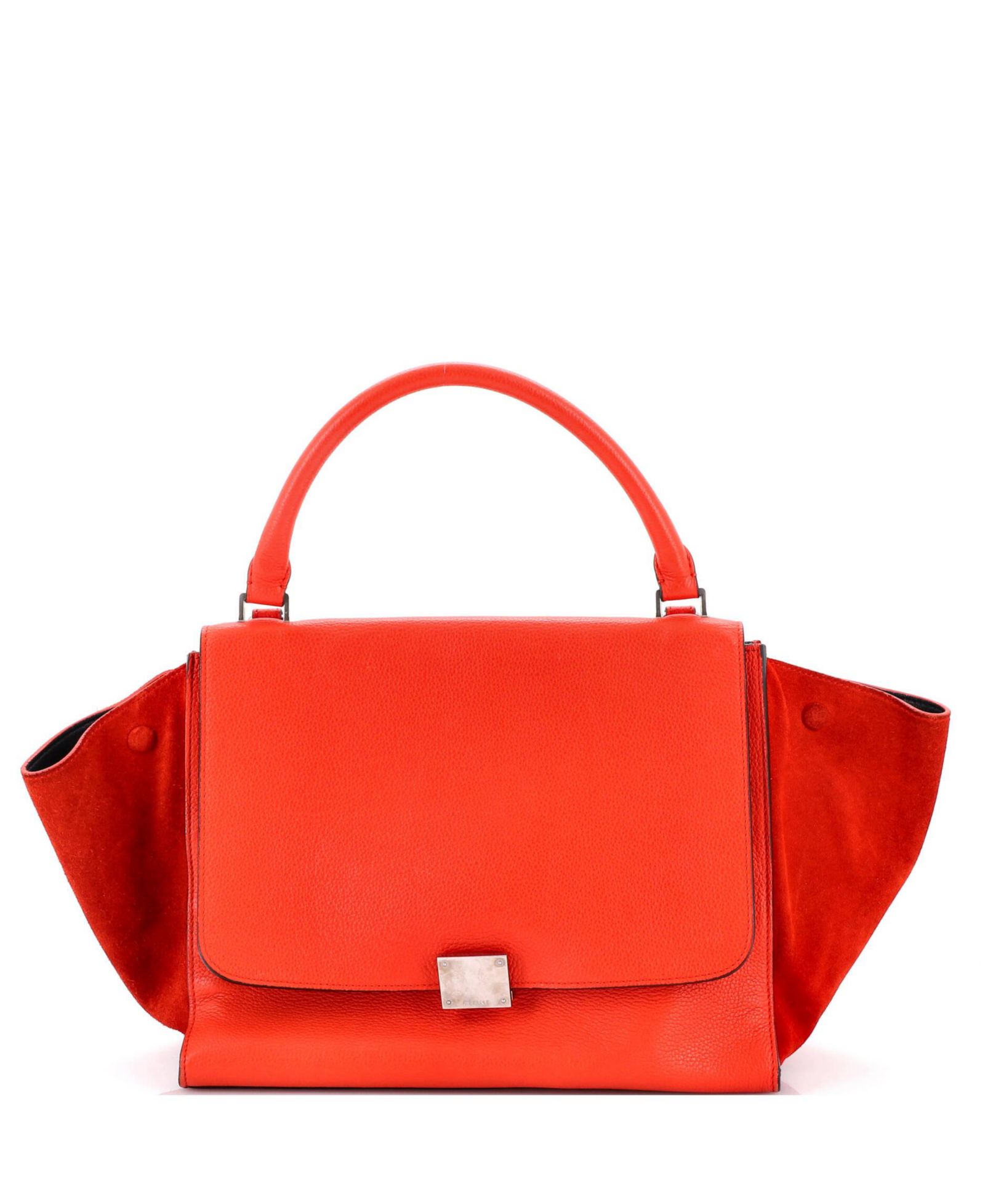 Pre-Owned Celine Medium Trapeze Bag Leather
