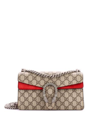Pre-Owned Gucci сумка Dionysus Small GG из пропитанного холста с кристаллами