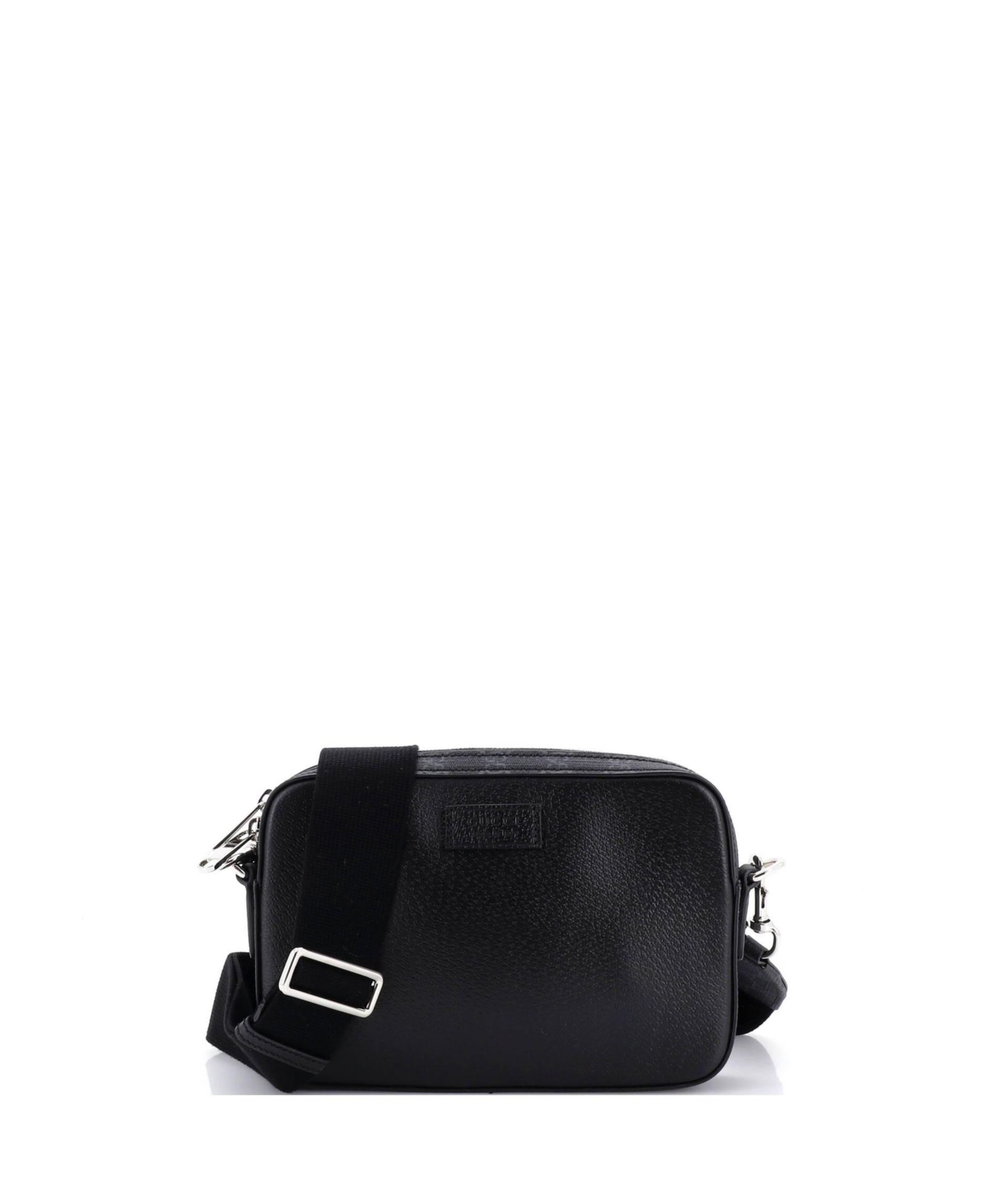 Pre-Owned Gucci Small Crossbody Camera Bag Leather and GG Coated Canvas