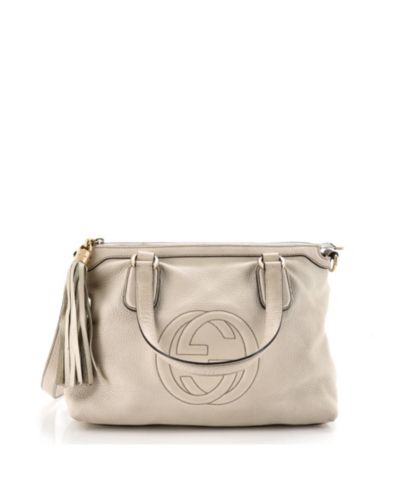 Pre-Owned Gucci Small Soho Convertible Top Handle Bag Leather