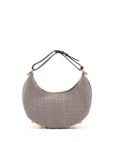 Pre-Owned Fendi Маленькая сумка Fendigraphy, шерсть houndstooth