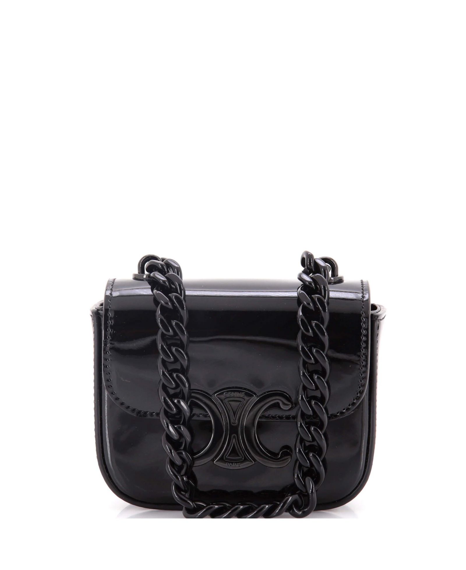 Сумка через плечо Pre-Owned Celine Mini Claude Chain Patent