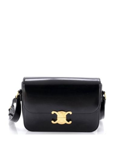 Сумка на плечо Pre-Owned Celine Medium Triomphe из гладкой кожи теленка