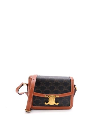 Сумка на плечо Pre-Owned Celine Teen Triomphe Coated Canvas