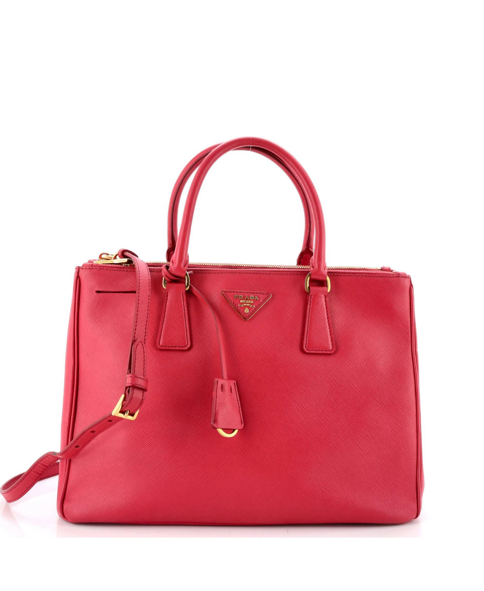 Сумка Prada Pre-Owned Medium Double Zip Lux Tote Saffiano Leather