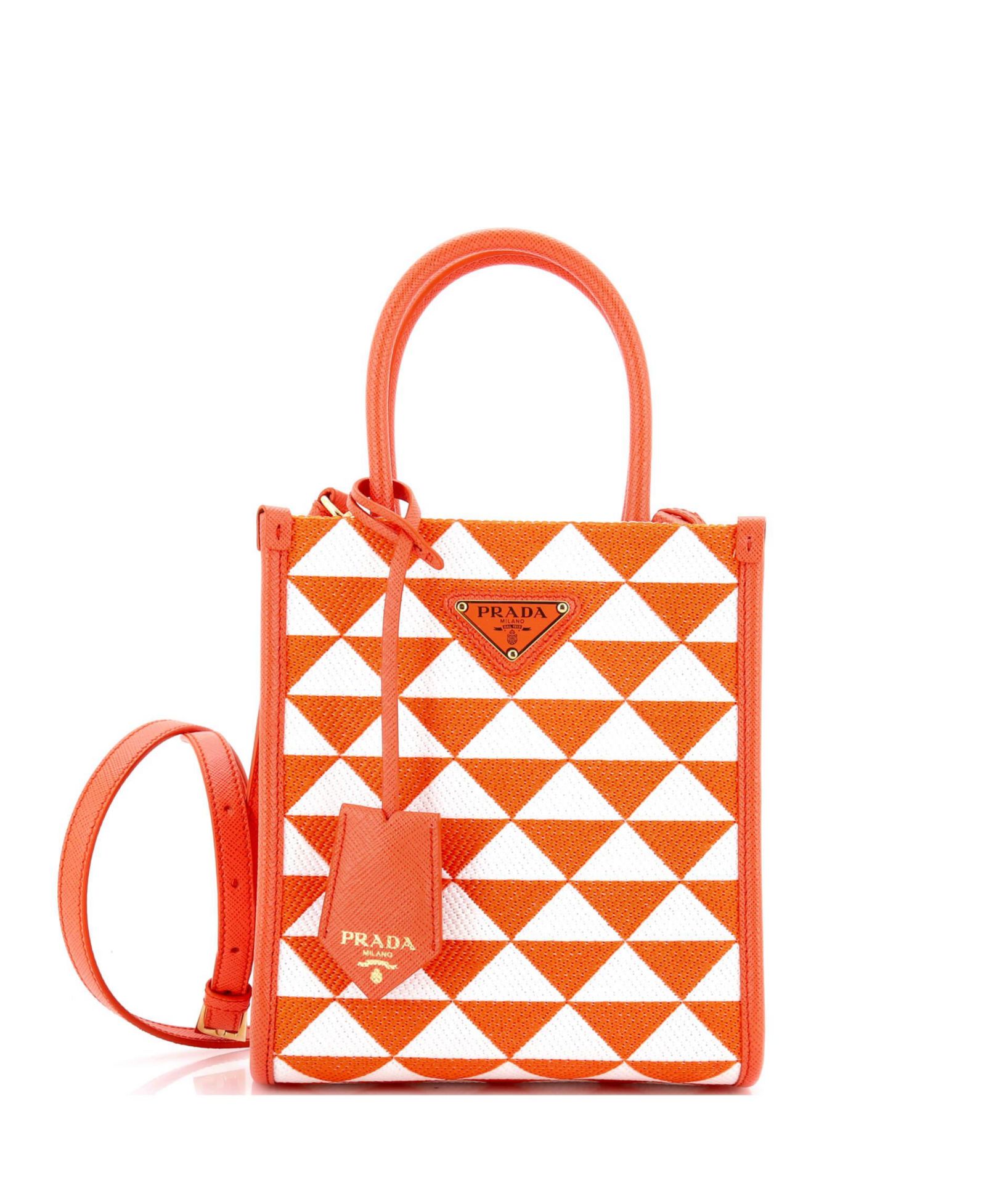 Мини-сумка Prada Mini Symbole Shopper Tote Jacquard (б/у)