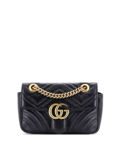 Б/у сумка Gucci Small GG Marmont Flap Bag Matelasse Leather
