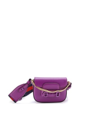 Кошелек Gucci Horsebit 1955 Flap с ремешком из кожи