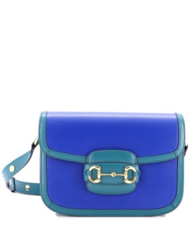 Брендовая сумка через плечо Gucci Small Horsebit 1955 кожаная