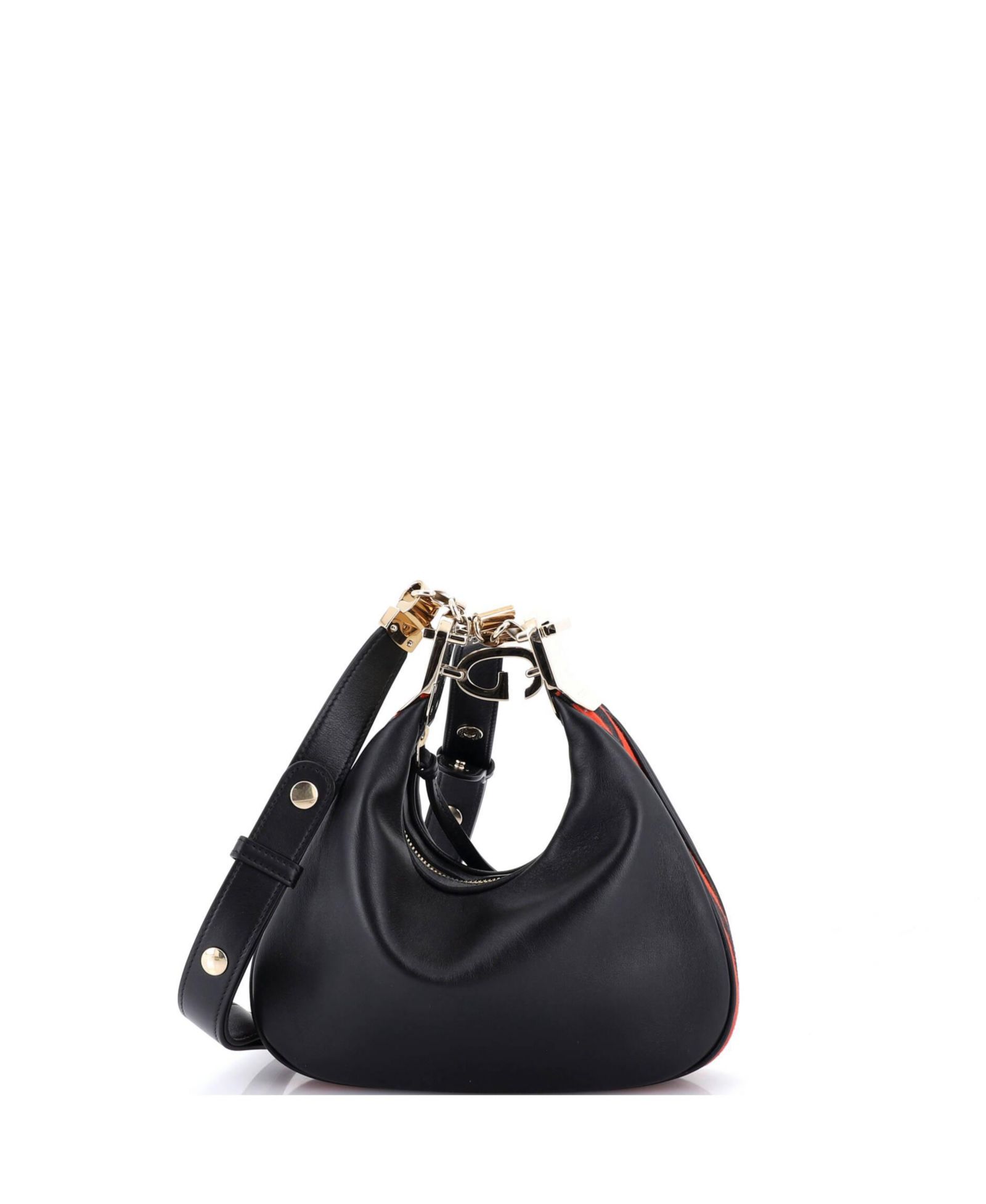 Pre-Owned Gucci Small Attache Shoulder Bag Leather