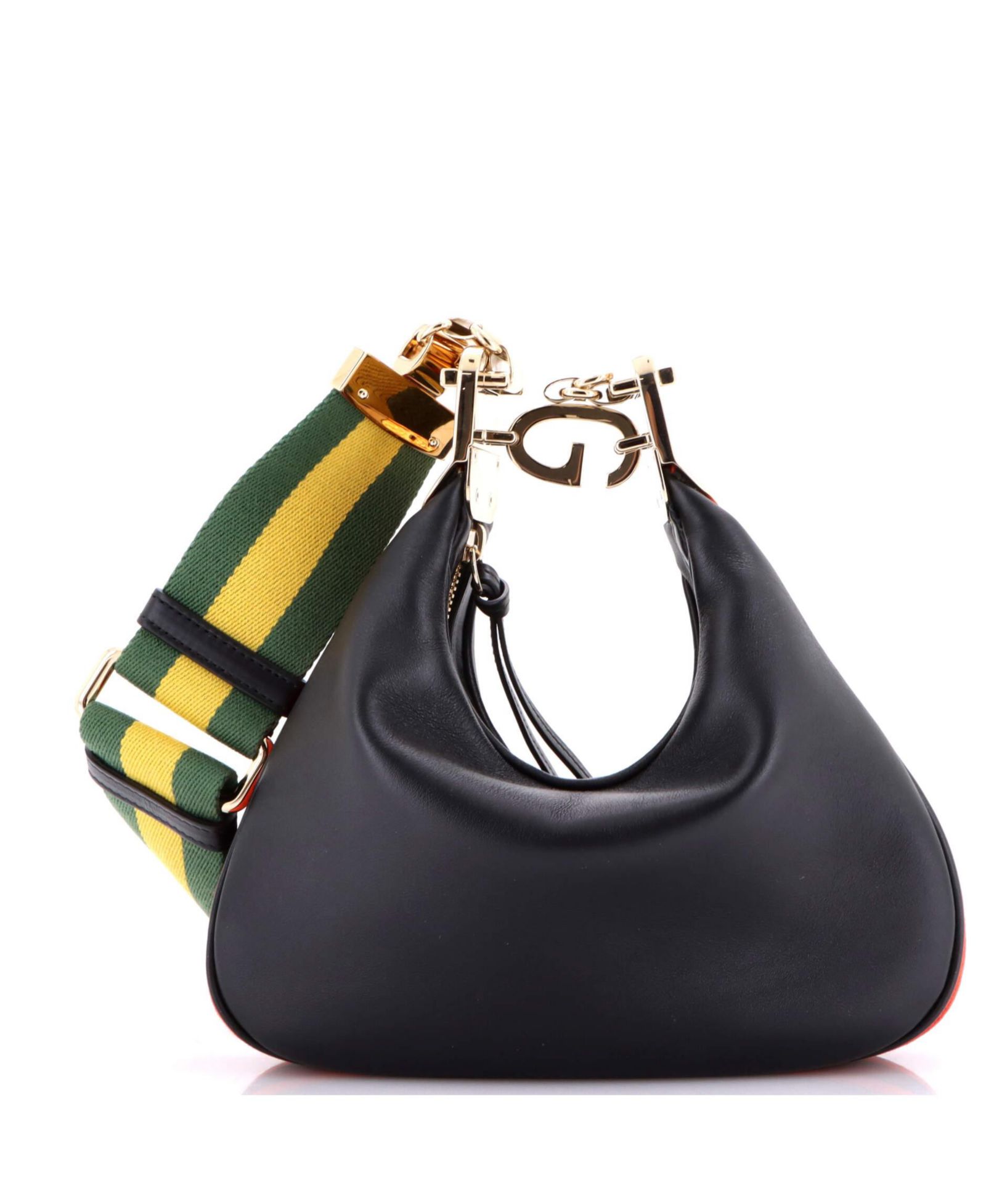 Pre-Owned Gucci Small Attache Shoulder Bag Leather