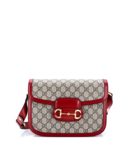 Pre-Owned Gucci сумка через плечо Small Horsebit 1955 GG из покрытия canvas с кожаной отделкой
