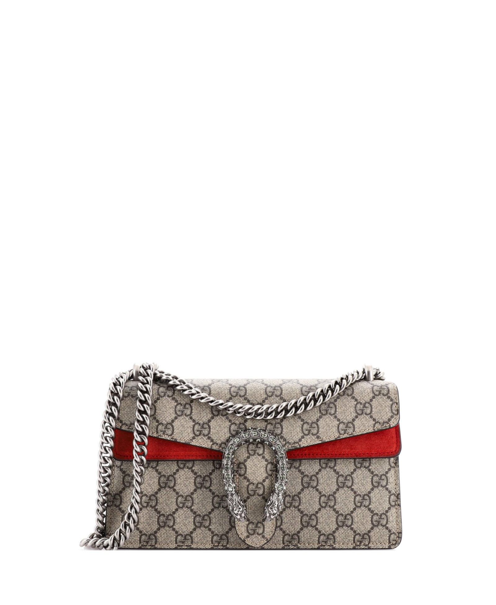 Сумка Pre-Owned Gucci Small Dionysus GG из покрытого холста с кристаллами