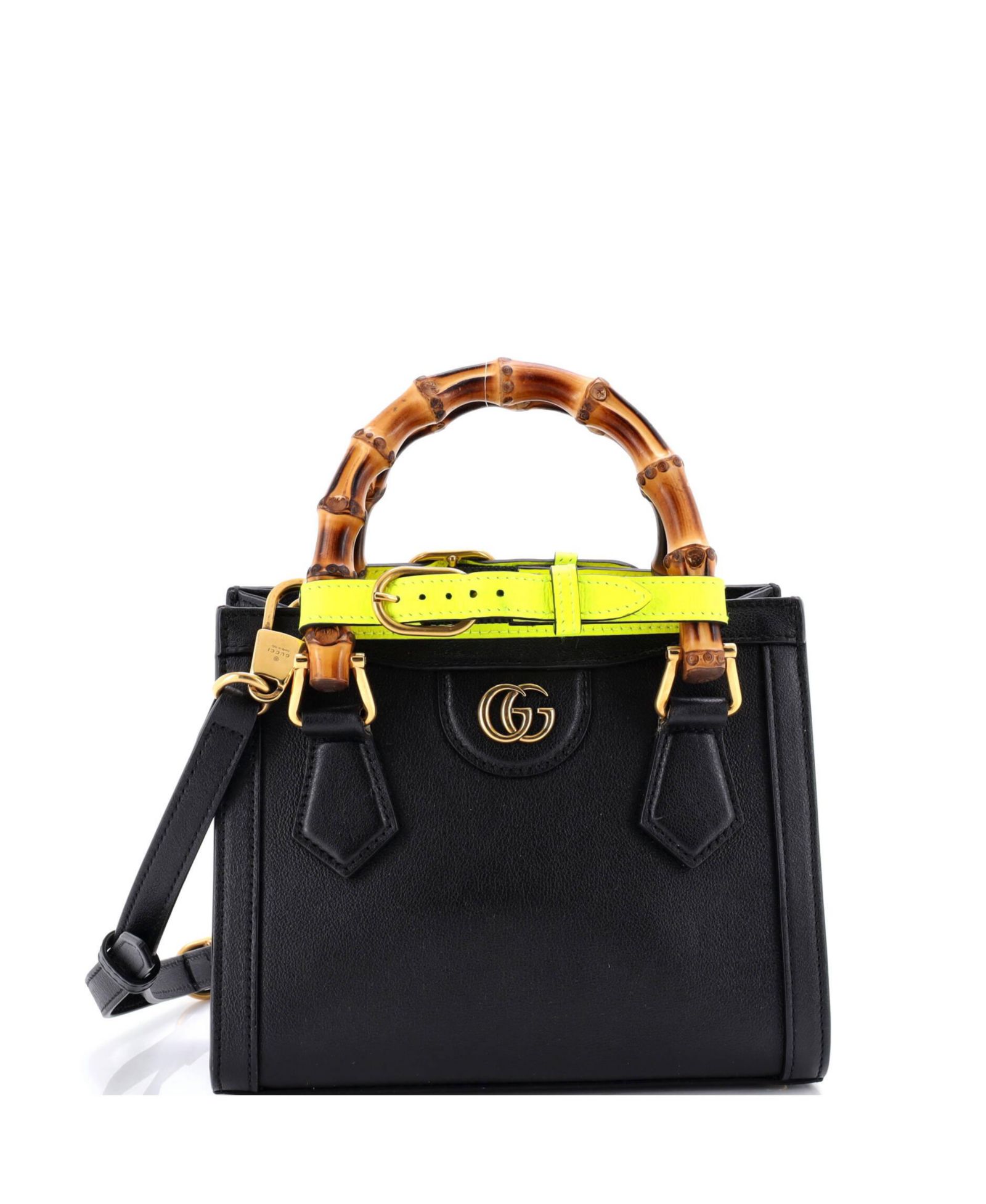 Сумка-тоут Pre-Owned Gucci Mini Diana NM Bamboo Handle Leather
