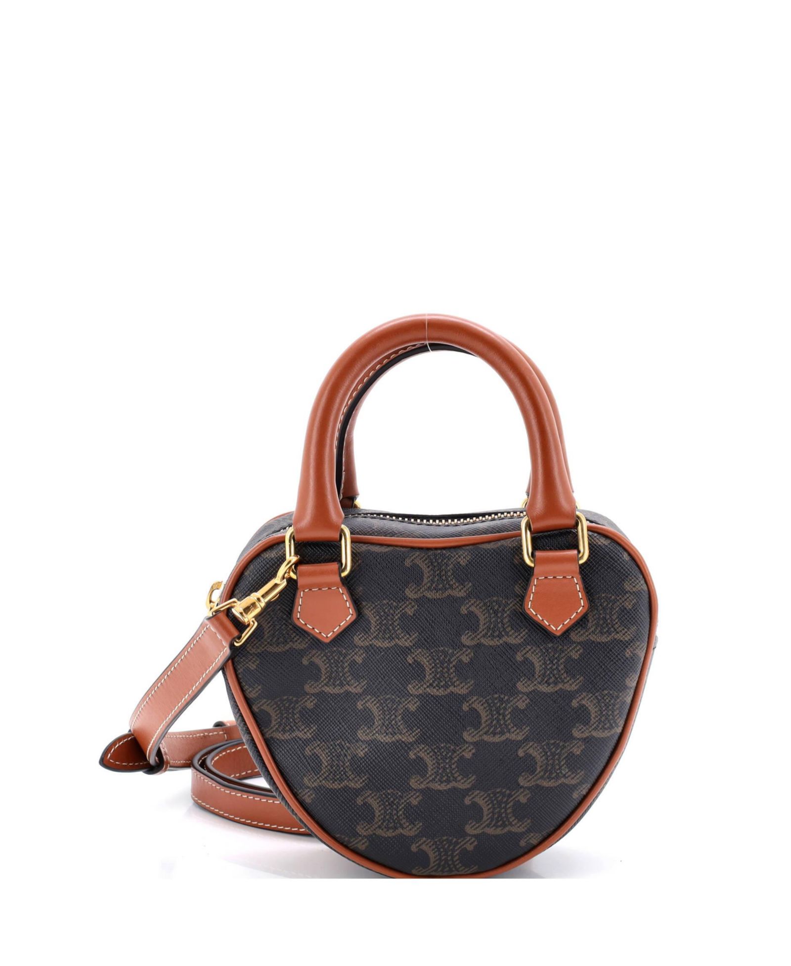 Сумка Celine Medium Heart Triomphe из лакированной кожи