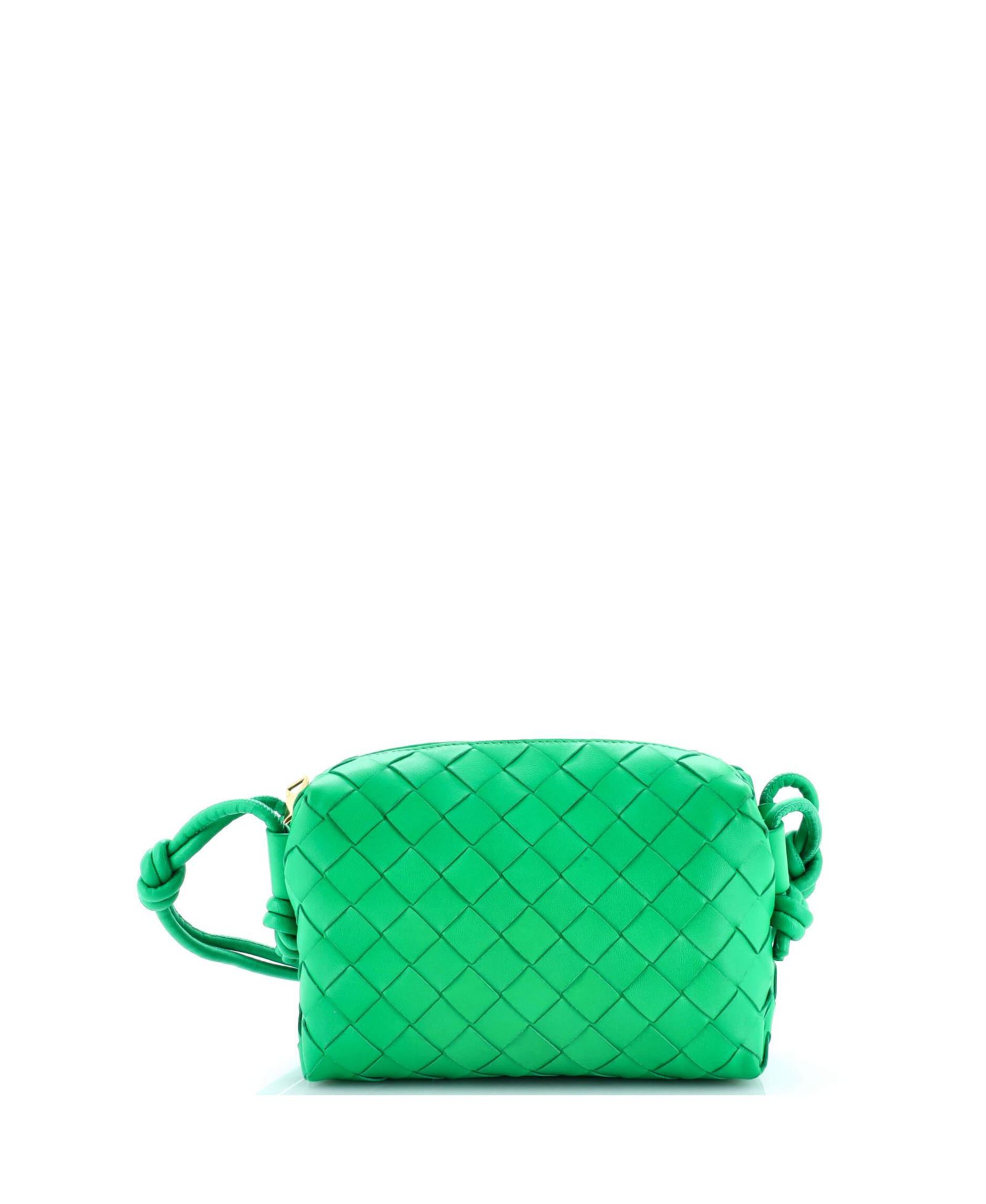 Pre-Owned Bottega Veneta Mini Loop Crossbody Bag Intrecciato Nappa