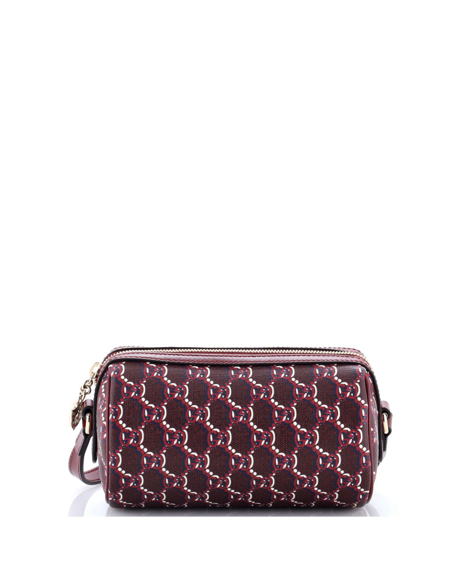 Gucci мини сумка через плечо цилиндрической формы GG Shadow Coated Canvas, б/у