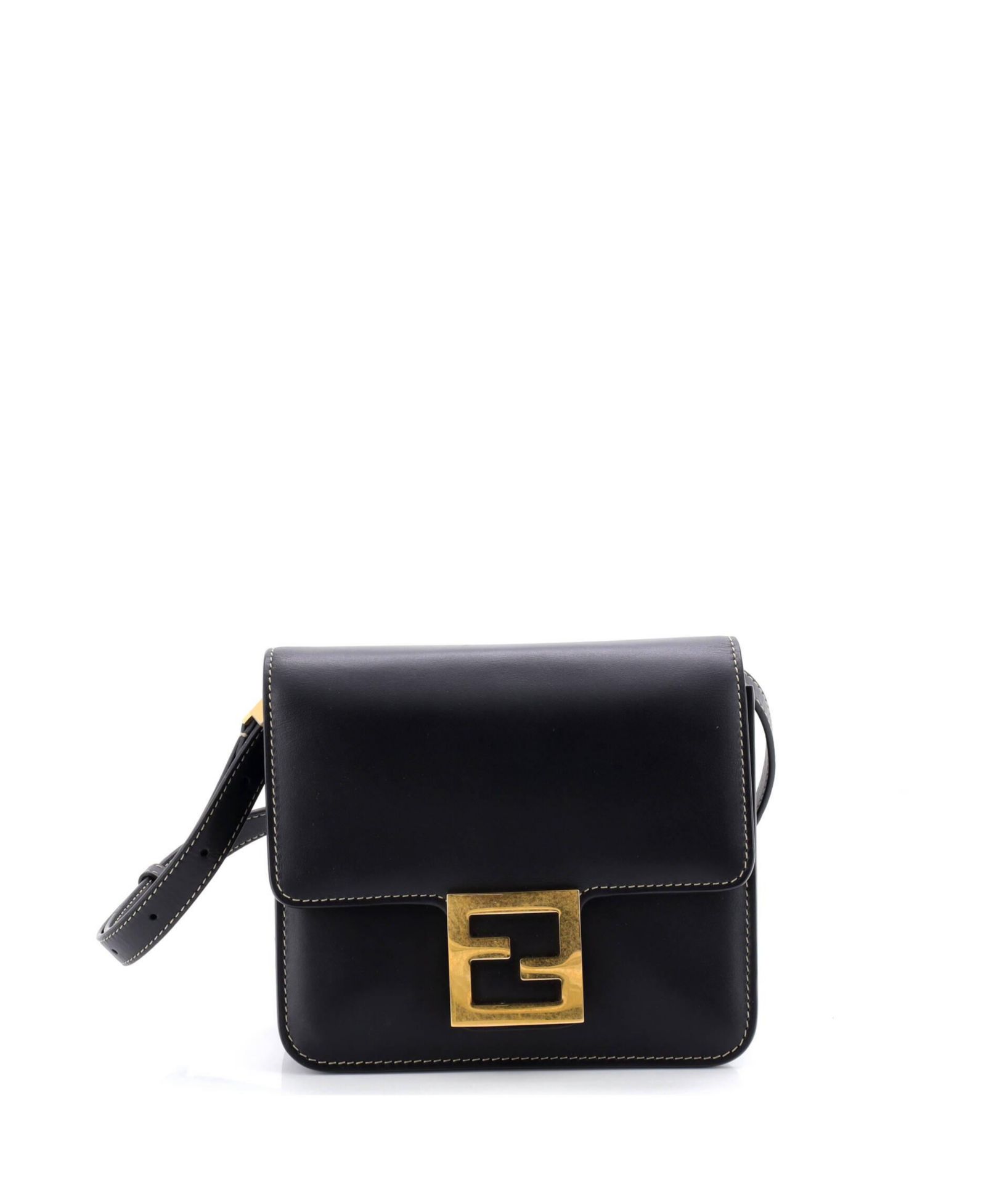 Pre-Owned Fendi Fab Shoulder Bag Leather