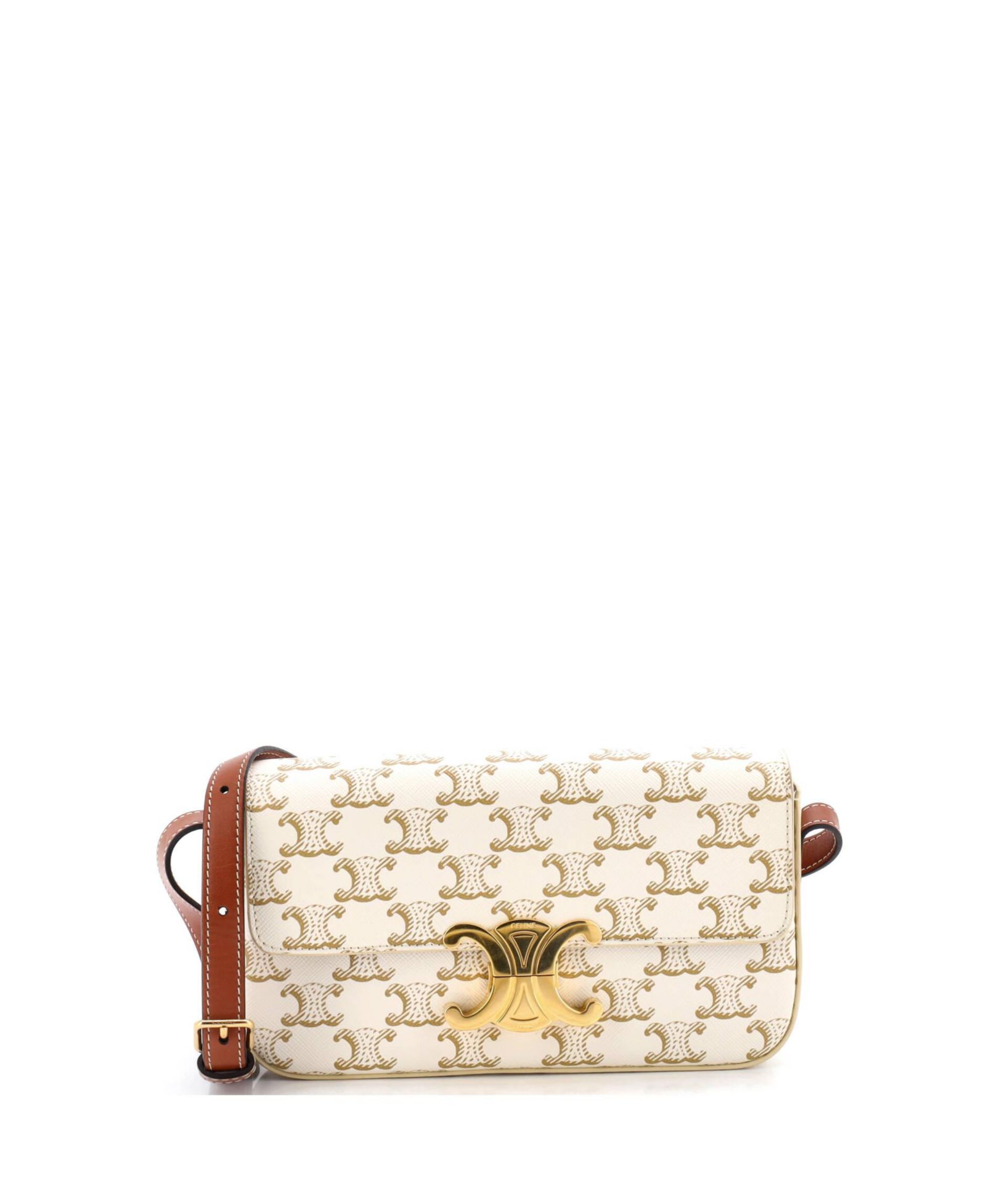 Сумка через плечо Pre-Owned Celine Triomphe East-West из полотняного канваса