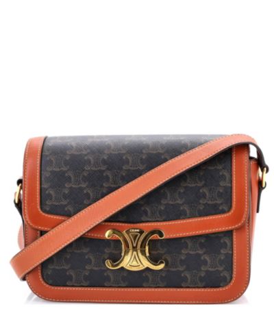 Celine Shoulder Bag Triomphe Coated Canvas б/у