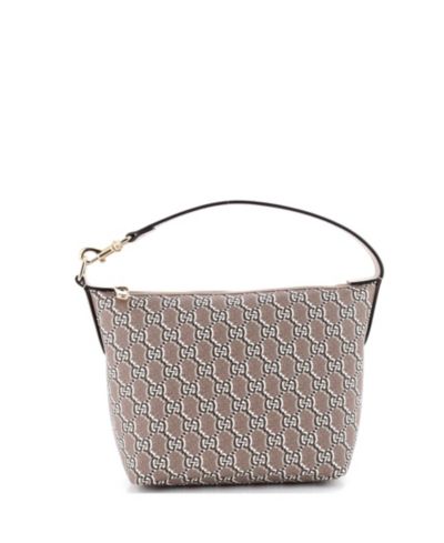 Pre-Owned Gucci Super Mini Ophidia Zip Shoulder Bag GG Shadow Coated Canvas