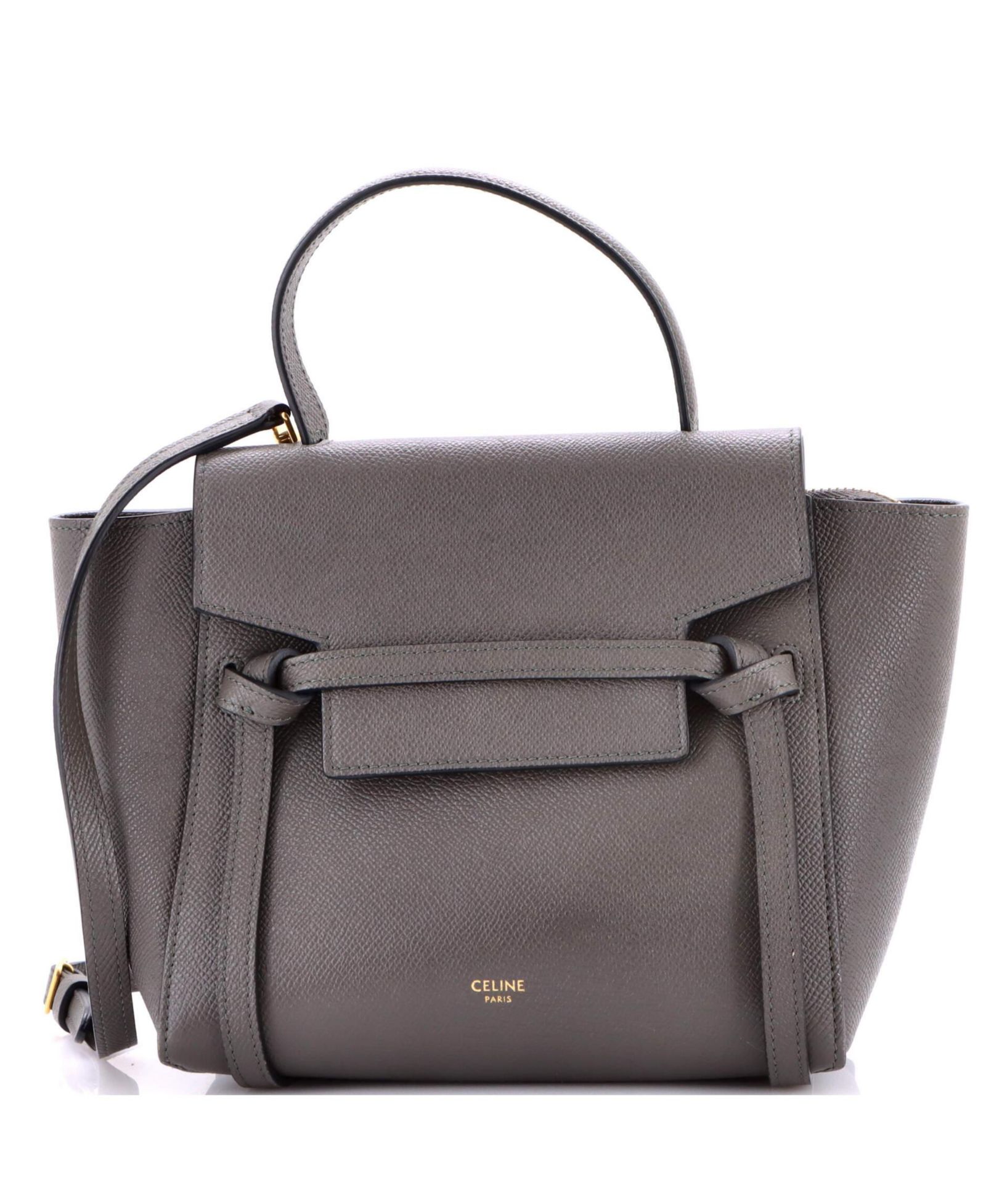 Pre-Owned Celine Nano Belt Bag Textured Leather