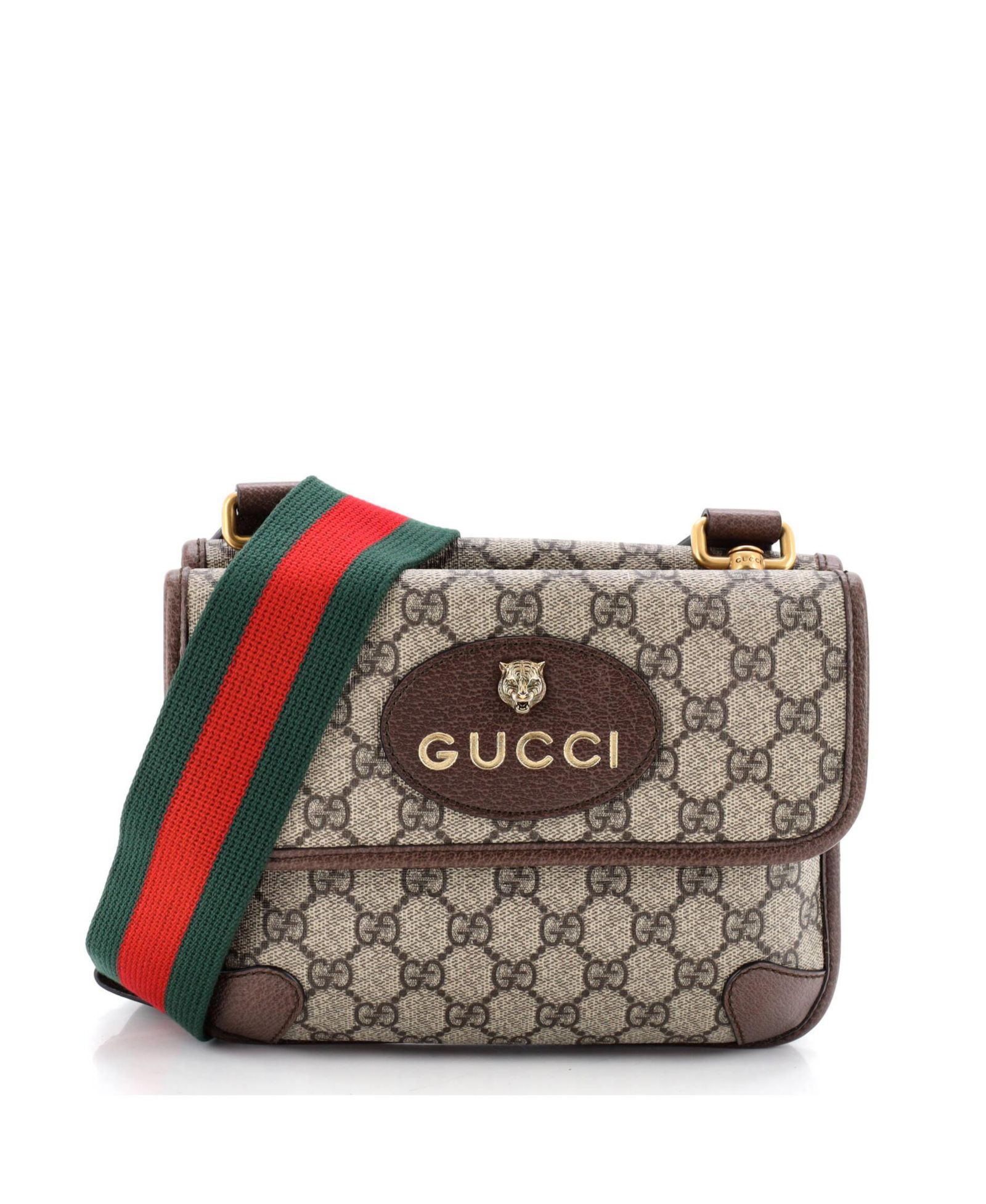 Сумка через плечо Pre-Owned Gucci Small Neo Vintage Flap, канвас GG