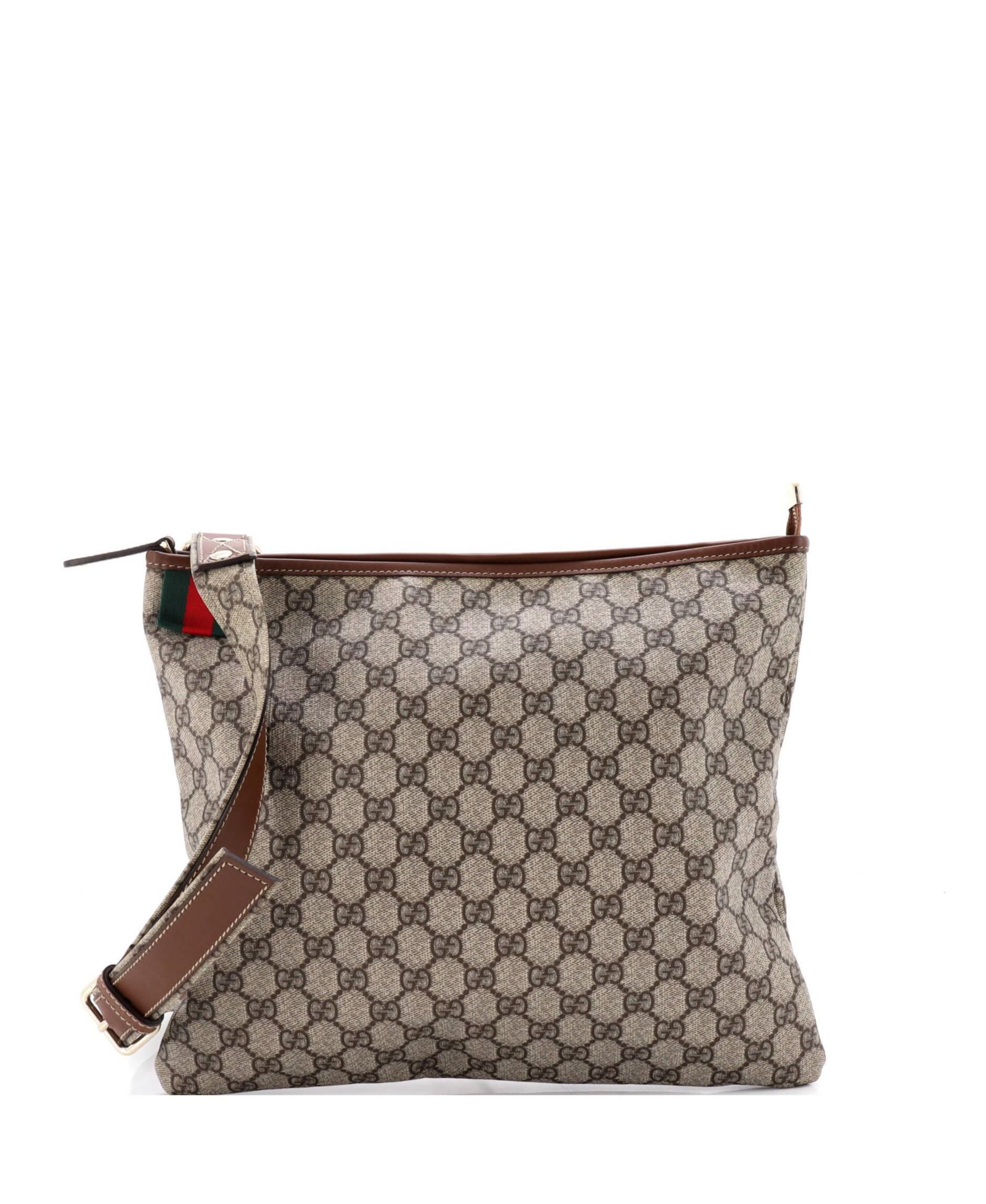 Подержатая сумка-мессенджер Gucci Large Web Loop GG Coated Canvas