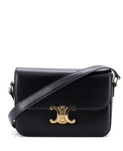 Pre-Owned Celine Medium Triomphe Shoulder Bag Smooth Calfskin