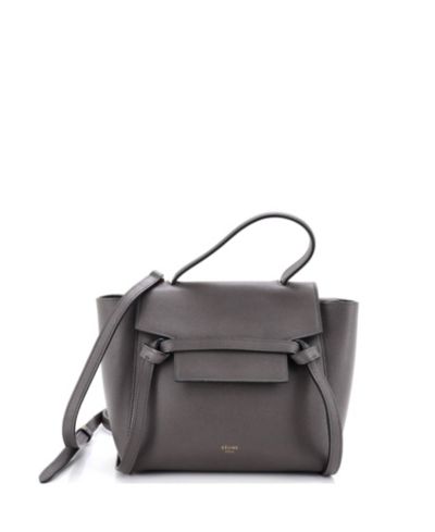 Pre-Owned Celine Nano Belt Bag Textured Leather