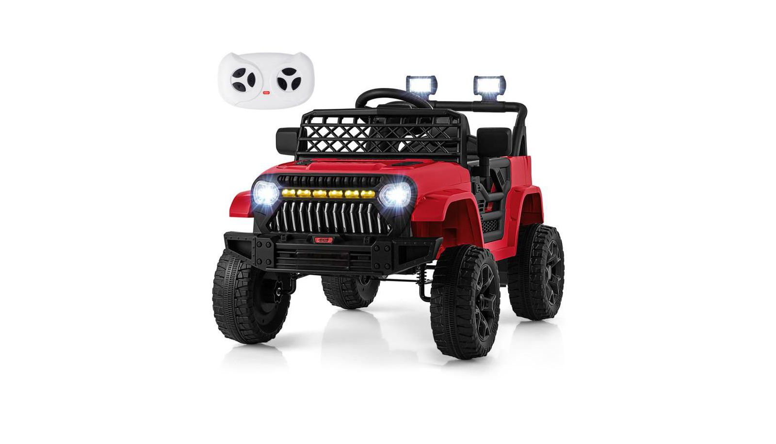 Hongge Kids' Ride-On Truck with Parental Remote Control and Dual Motors, Ages 3+