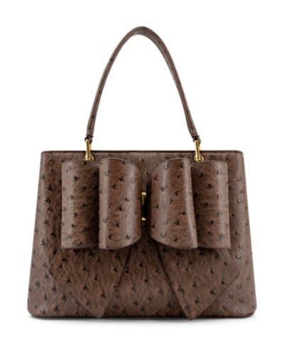 LIKE DREAMS Remi Embossed Bow Medium Satchel Handbag