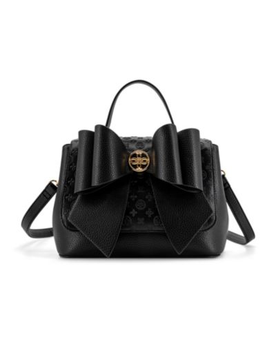 LIKE DREAMS Noble Cross-Bow Embossed Small Satchel Handbag