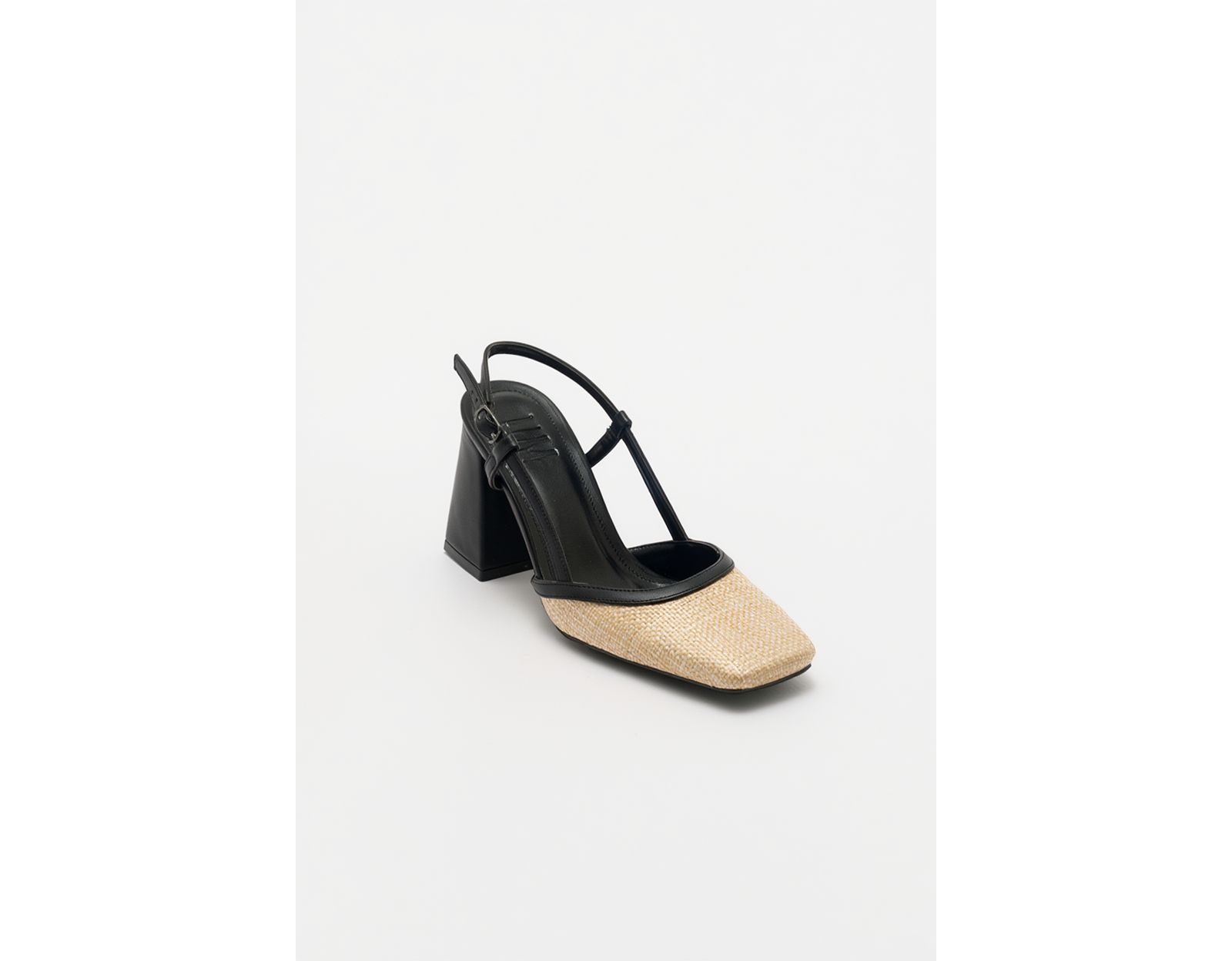 Prologue Shoes Женские туфли Rivie Raffia Square Toe Block Heel Pump