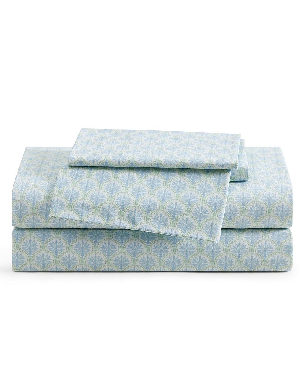 Tommy Bahama Home Coastal Bay 200-Thread Count Washed Cotton 4-Pc. Sheet Set, King