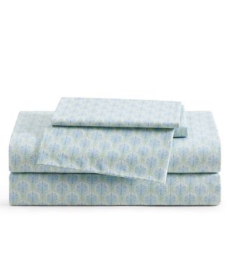 Tommy Bahama Home Coastal Bay 200-Thread Count Washed Cotton 4-Pc. Sheet Set, King