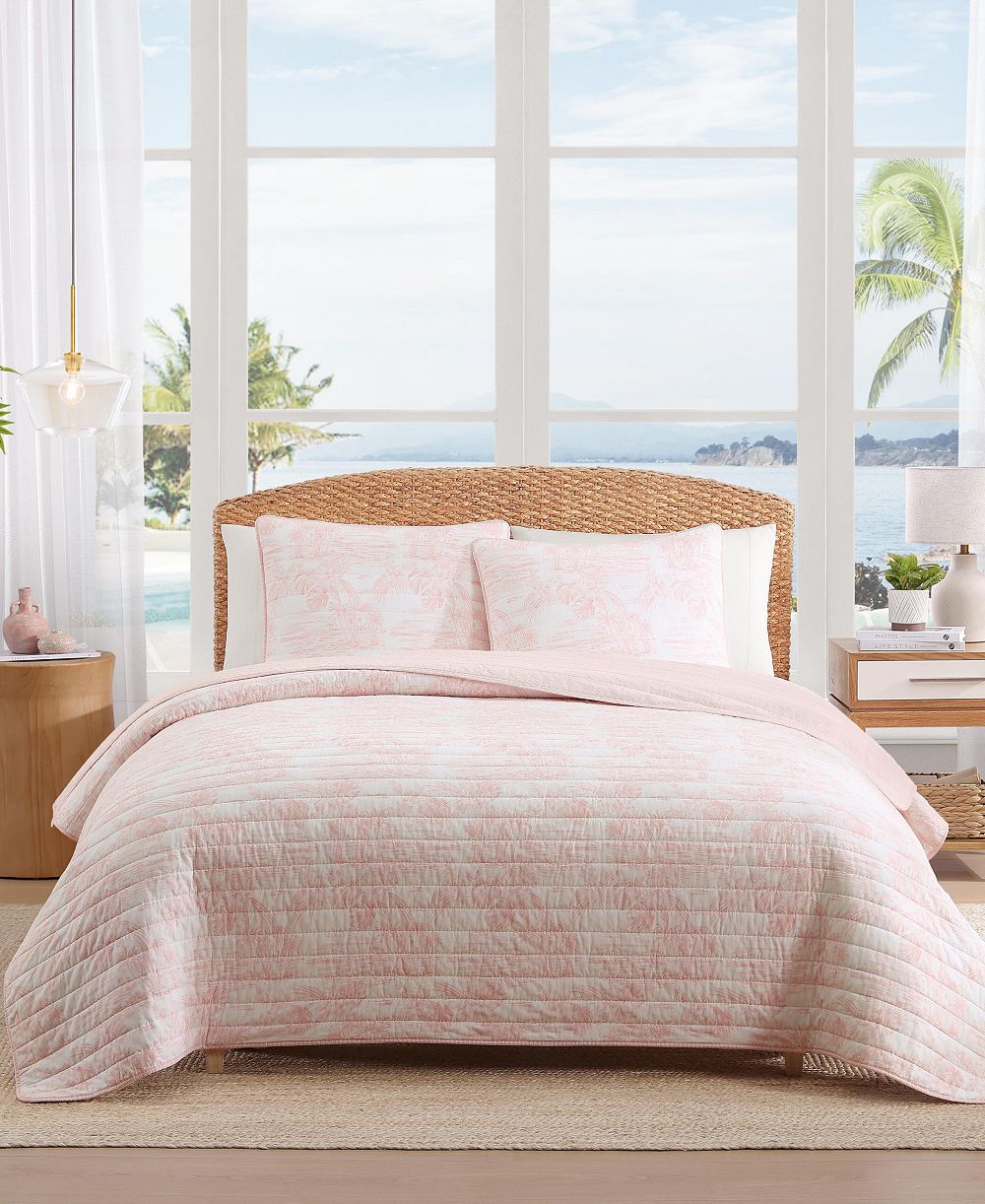 Комплект покрывал Tommy Bahama Home Beach Bluff Toile Cotton King