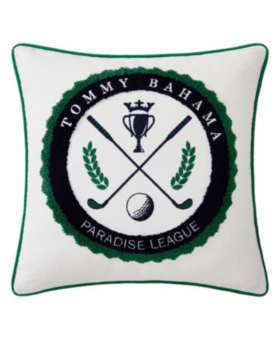 Tommy Bahama Home Paradise League Cotton Decorative Pillow, 18" x 18"