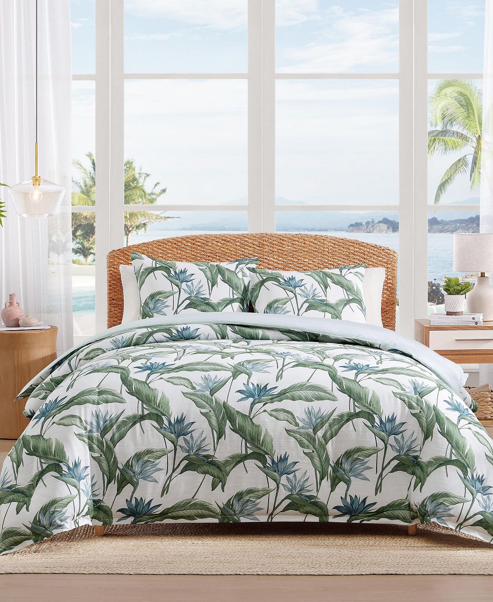 Tommy Bahama Home Birds of Paradise Cotton 3-Pc. Comforter Set, Full/Queen