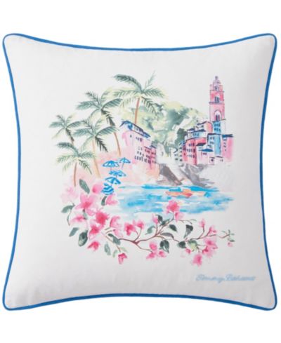Tommy Bahama Home Scenic Cotton Decorative Pillow, 20" x 20"