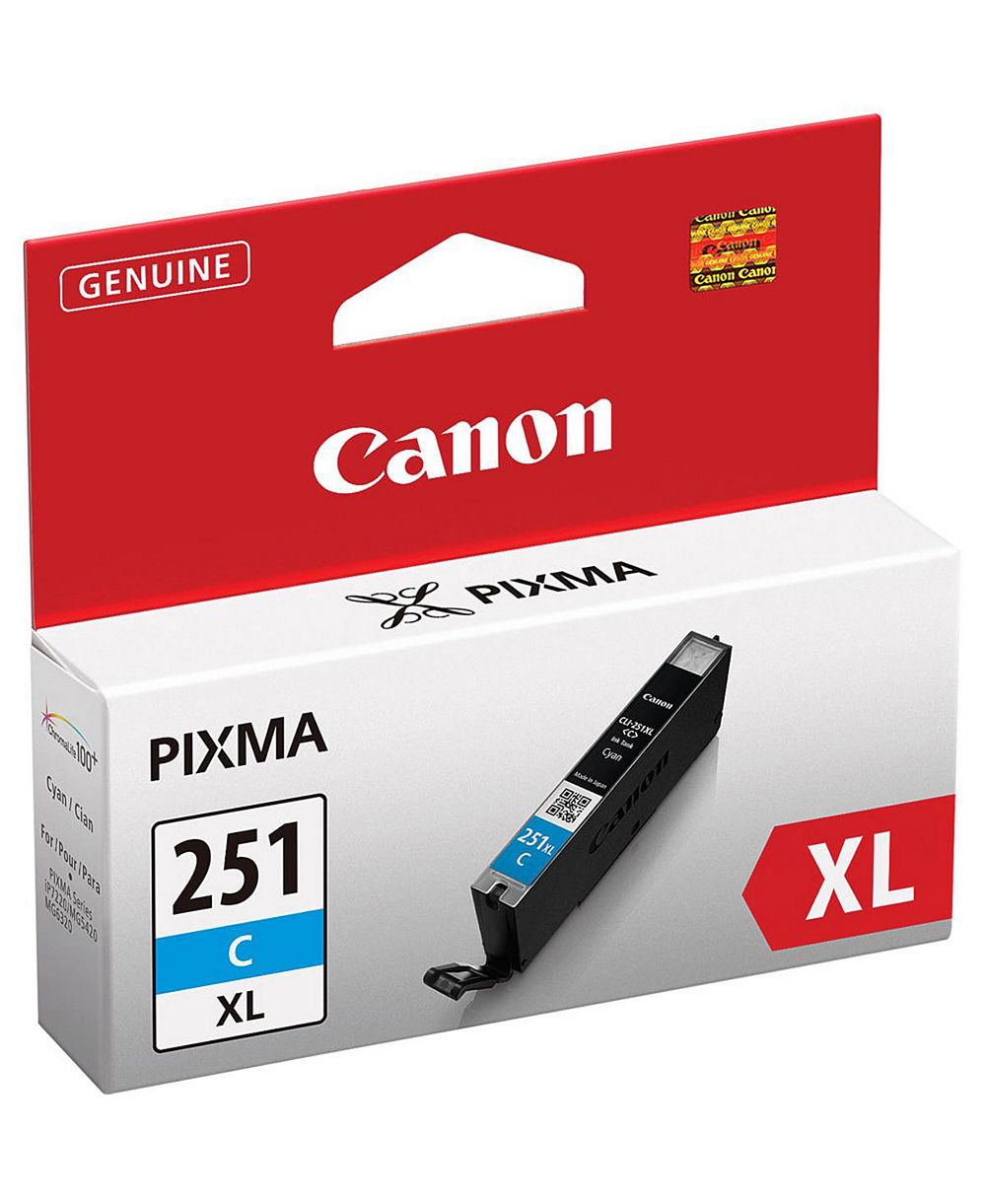 Картридж для принтера Canon CLI-251 XL Cyan Ink Tank для серий PIXMA iP, iX, MG, MX