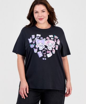Love Tribe Plus Size Kuromi Graphic Y2K T-Shirt