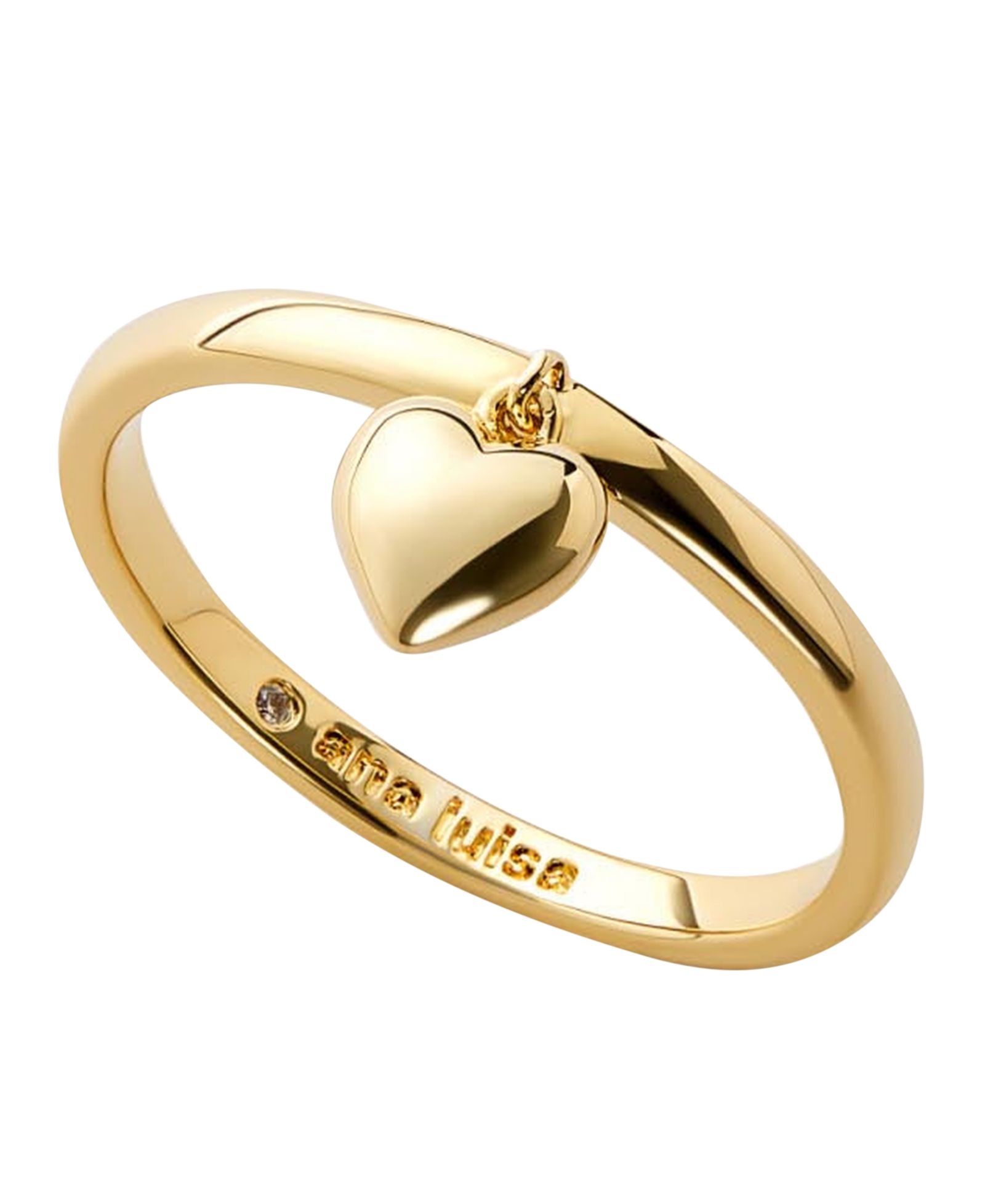 Ana Luisa 14K Gold-Plated Leia Puffy Heart Ring
