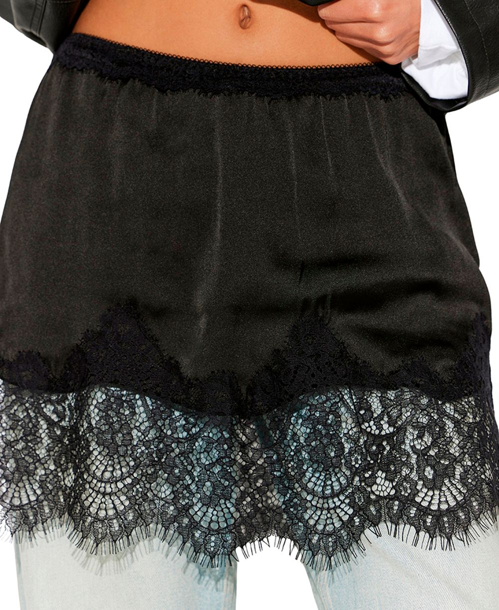 Женская мини-юбка Free People Meet In The Middle Lace Half Slip