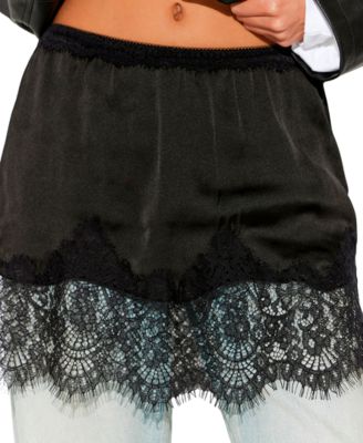 Женская мини-юбка Free People Meet In The Middle Lace Half Slip