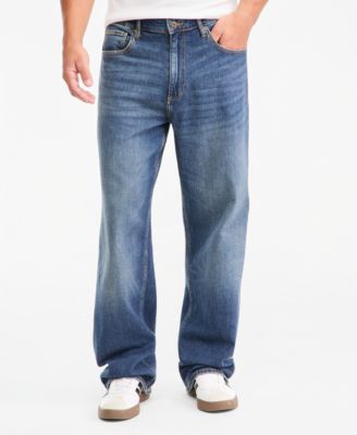 Sun + Stone Men's Hunter Mid-Rise Baggy Jeans, Macy's Exclusive